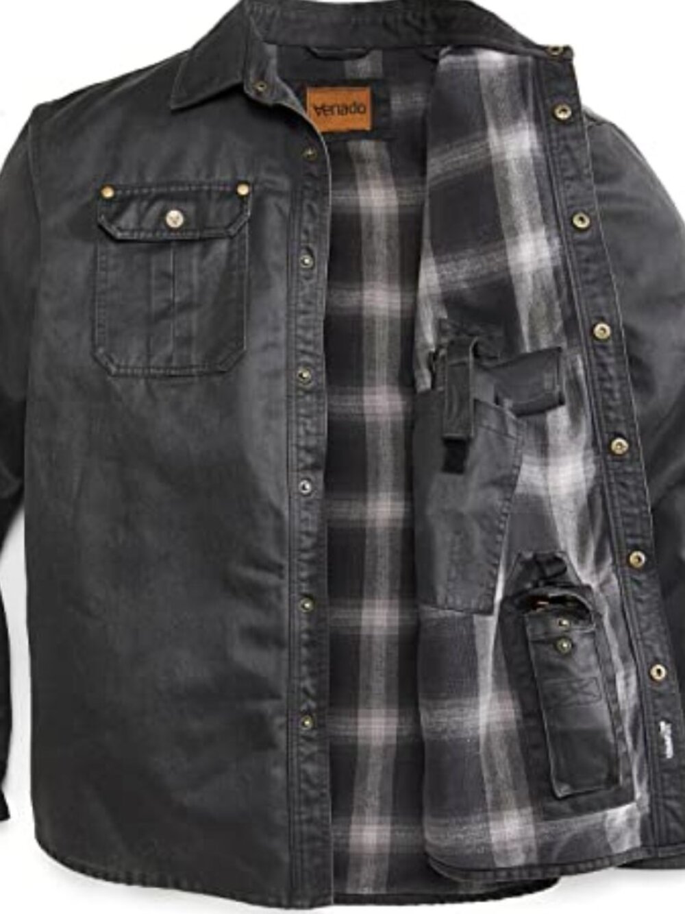 Bountyman Concealed Carry Shirt Jacket - Black | LT